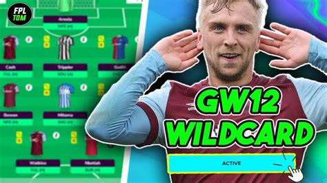 FPL GW12 Ultimate KNEEJERK Wildcard Fantasy Premier League 2023 24