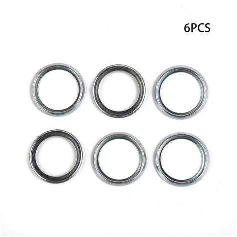 SUNFEX 6Pcs Oil Drain Plug Crush Washer Gasket Set 16Mm 803916010 For