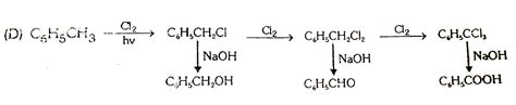 Chlorination Of Toluene In The Presence Of Light And Heat Followed By