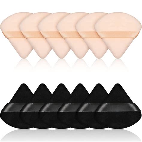 12 Pieces Powder Puff Face Triangle Makeup Puff For Loose Powder Soft