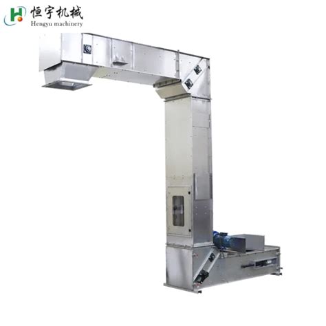 Portable Powder Wheat Lifting Stainless Steel Z Type Elevator Plastic