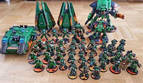 My Salamanders Army So Far Bonus Wip Knight Warhammer