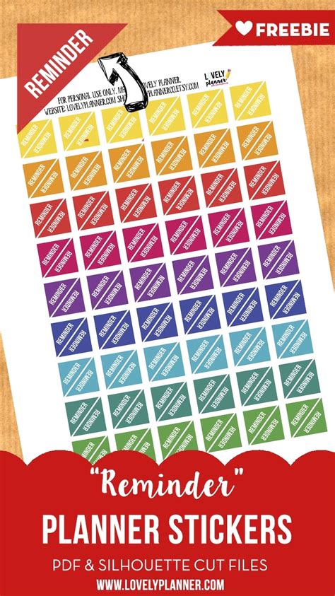 Printable Calendar Reminder Stickers | Month Calendar Printable