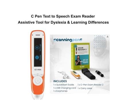 C Pen Text To Speech Exam Reader Assistive Tool For Dyslexia