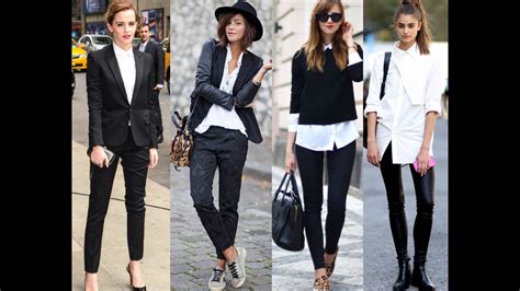 12 Formas De Combinar Una Blusa Blanca Con Un Pantalón Negro