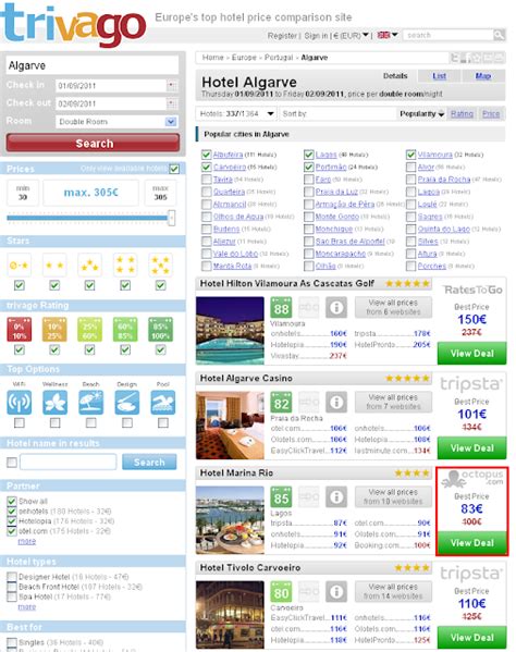 How To Find The Best Price On Trivago ~ Trivago