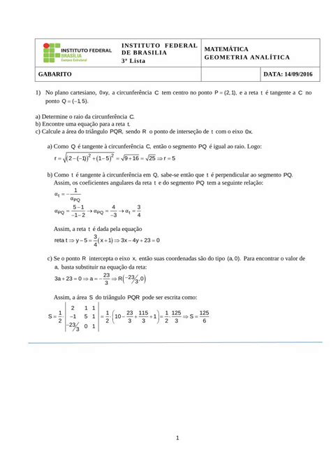 Pdf Instituto Federal MatemÁtica De Brasilia 3ª Lista