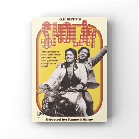 Sholay (1975) - Bollywood Retro Movie Poster [Digital Download]