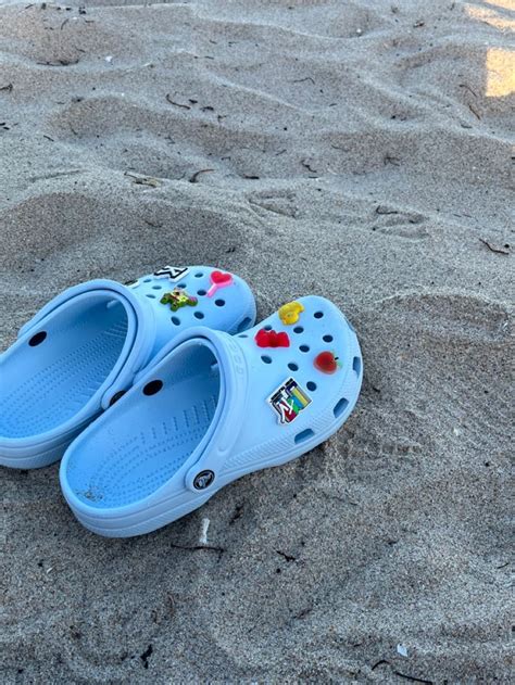 Light Blue Crocs Jibbitz Ideas Cute Crocs Shoes Cool Crocs Me Too