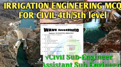 Irrigation Engineering Important MCQ For Loksewa Sub Engineer