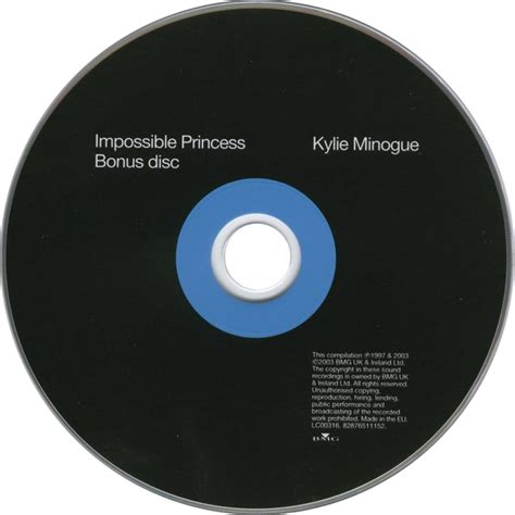 Car Tula Cd De Kylie Minogue Impossible Princess Special Edition