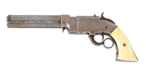 Lot Detail A Rare Engraved New Haven No Navy Belt Pistol