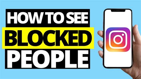 How To See Blocked People On Instagram Youtube