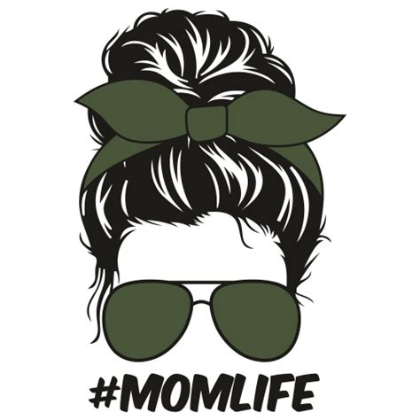 Momlife Bun Hair Svg File Mom Png Mom Life Png T For Etsy In Hot