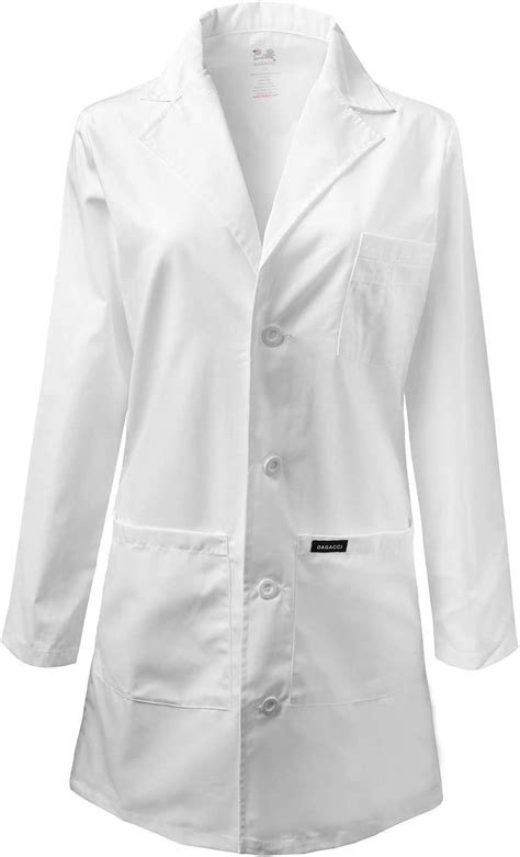 Amazon Dagacci Medical Uniform Unisex Lab Coat White Xs To Xl