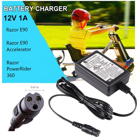 V Fast Electric Scooter Battery Charger Power Supply For Razor E