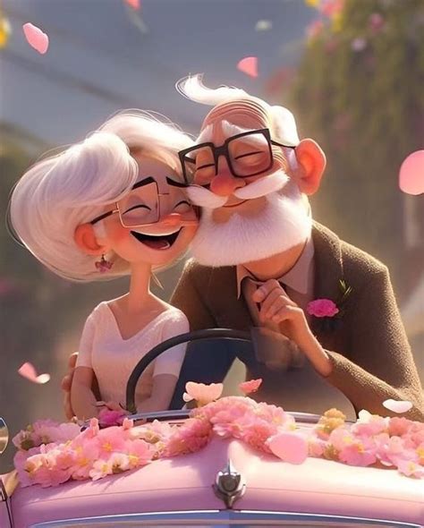 Pin By LOULOU On Art Old Grand Pa Grand Ma Cute Couple Drawings