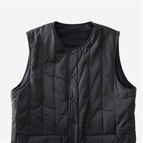 Still By Hand Reversible 3m Thinsulate Vest Navy Black Garmentory