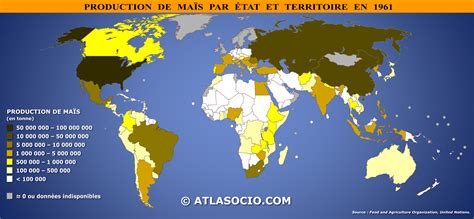 Carte Du Monde Production De Ma S Par Tat Atlasocio