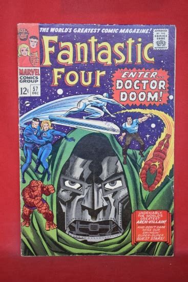 Fantastic Four 57 Key Iconic Jack Kirby Cover Featuring Doctor Doom