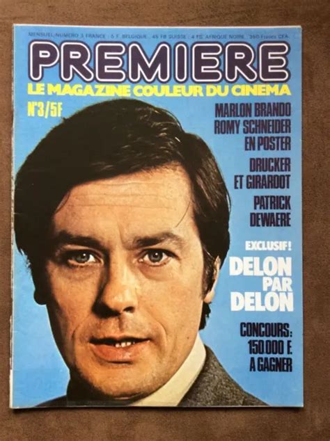 MAGAZINE DU CINÉMA Première N3 Delon Girardot Drucker Romy Dewaere