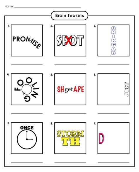 10 Best Printable Rebus Puzzle Brain Teasers Printablee Printable