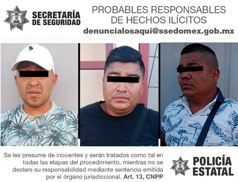 Detienen A Tres Probables Responsables Del Delito De Portaci N De Arma