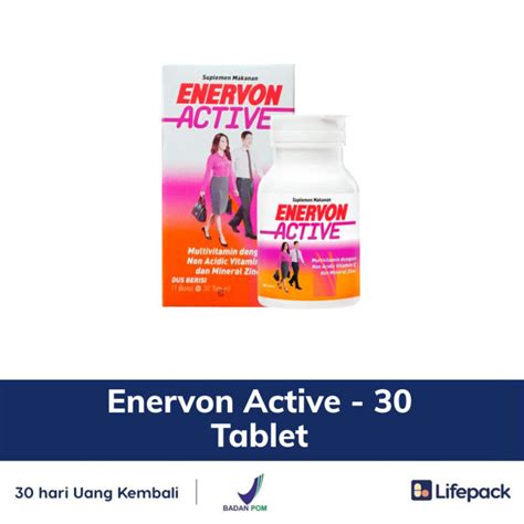 Enervon Active Tablet Lifepack Lazada Indonesia