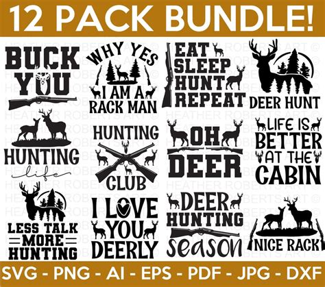 Hunting Svg Bundle Deer Svg Hunting Season Svg Deer Hunting Svg