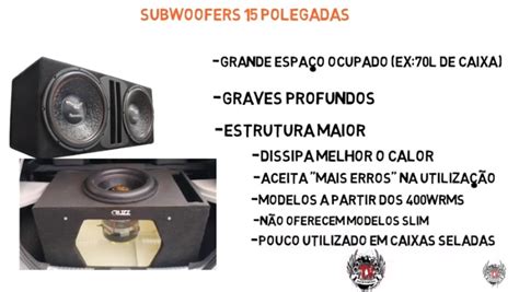 Alto Falante Subwoofer Ou Polegadas