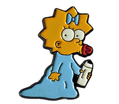 Maggie Simpson Vintage Enamel Pin Lapel The Simpsons Etsy Lapel