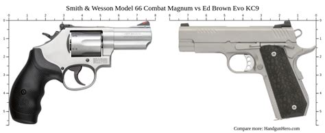 Smith Wesson Model Combat Magnum Vs Ed Brown Evo Kc Size