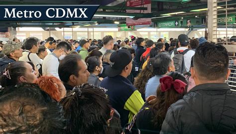 Metro CDMX Línea 3 5 y 7 con aglomeraciones y retrasos este viernes