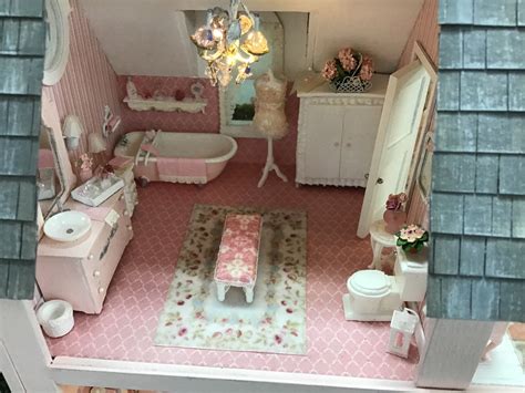 Dollhouse Bathroom Diy Dollhouse Dollhouse Miniatures Dollhouse