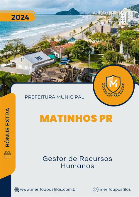 Apostila Gestor De Recursos Humanos Prefeitura De Matinhos Pr