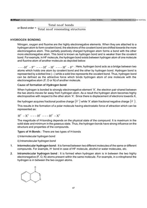 CHEMICAL BONDING AND MOLECULAR STRUCTURE - Lecture Notes - Willington Island - Page 47 | Flip ...