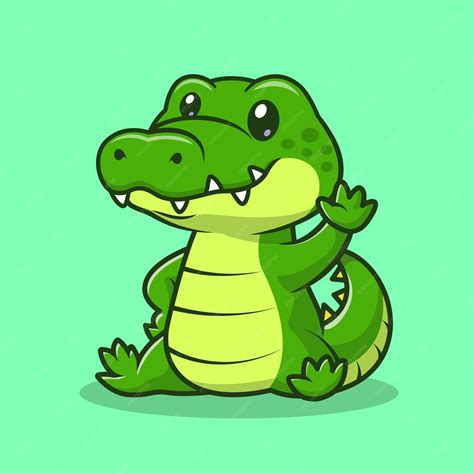 Cute Baby Crocodile Cartoon