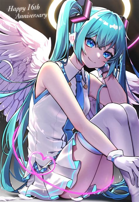 初音ミク「ミクさんお誕生日おめでとう 初音ミク誕生祭2023 初音ミク 」空豆ぴくとのイラスト