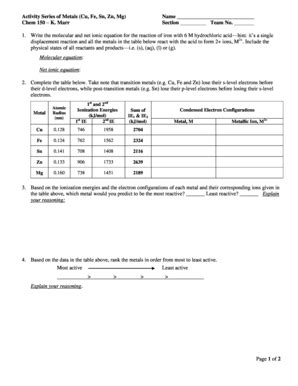 Fillable Online Instruction Greenriver Demonstration Activity Series Of