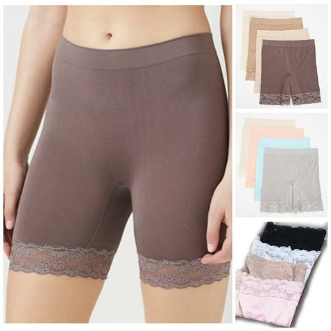 Breezies Brief Seamless Long Leg Pantie Briefs With Lace A Or