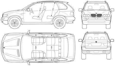 Bmw X5 E53 Blueprint Download Free Blueprint For 3d Modeling