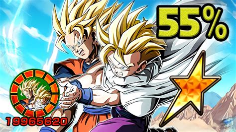 NO DUPES 55 TEQ LR SSJ GOKU GOHAN SHOWCASE Dragon Ball Z Dokkan