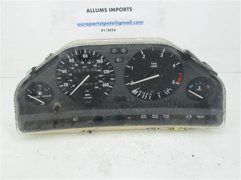 Bmw E30 325e Instrument Cluster Speedometer 3 Used Allums Imports