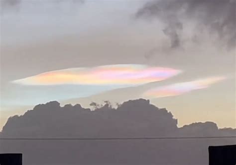 Beautiful Images Capture Rare Nacreous Clouds In Scotland