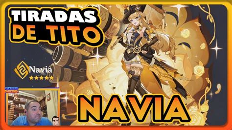 Mis Tiradas Al Banner De Navia Genshin Impact Youtube