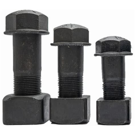 High Tensile 12 9 Grade Carbon Steel Hexagon Head Track Bolts And Nuts