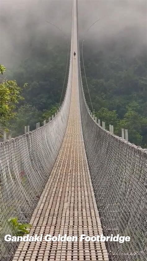 Gandaki Golden Footbridge - World's Longest Suspension Bridge | Travel ...