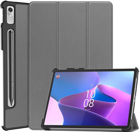 iMoshion Lenovo Tab P11 Pro 2nd gen Kunstleder Klapphülle Grau