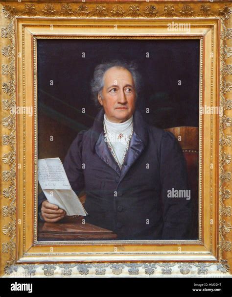 Joseph Karl Stieler Portrait De Johann Wolfgang Von Goethe Stock Photo