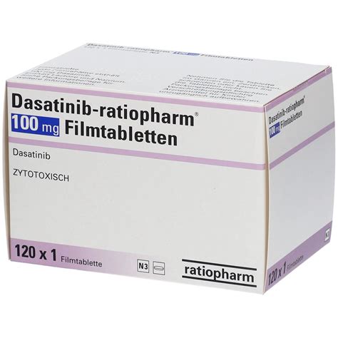 Dasatinib Ratiopharm® 100 Mg 120 St Mit Dem E Rezept Kaufen Shop Apotheke